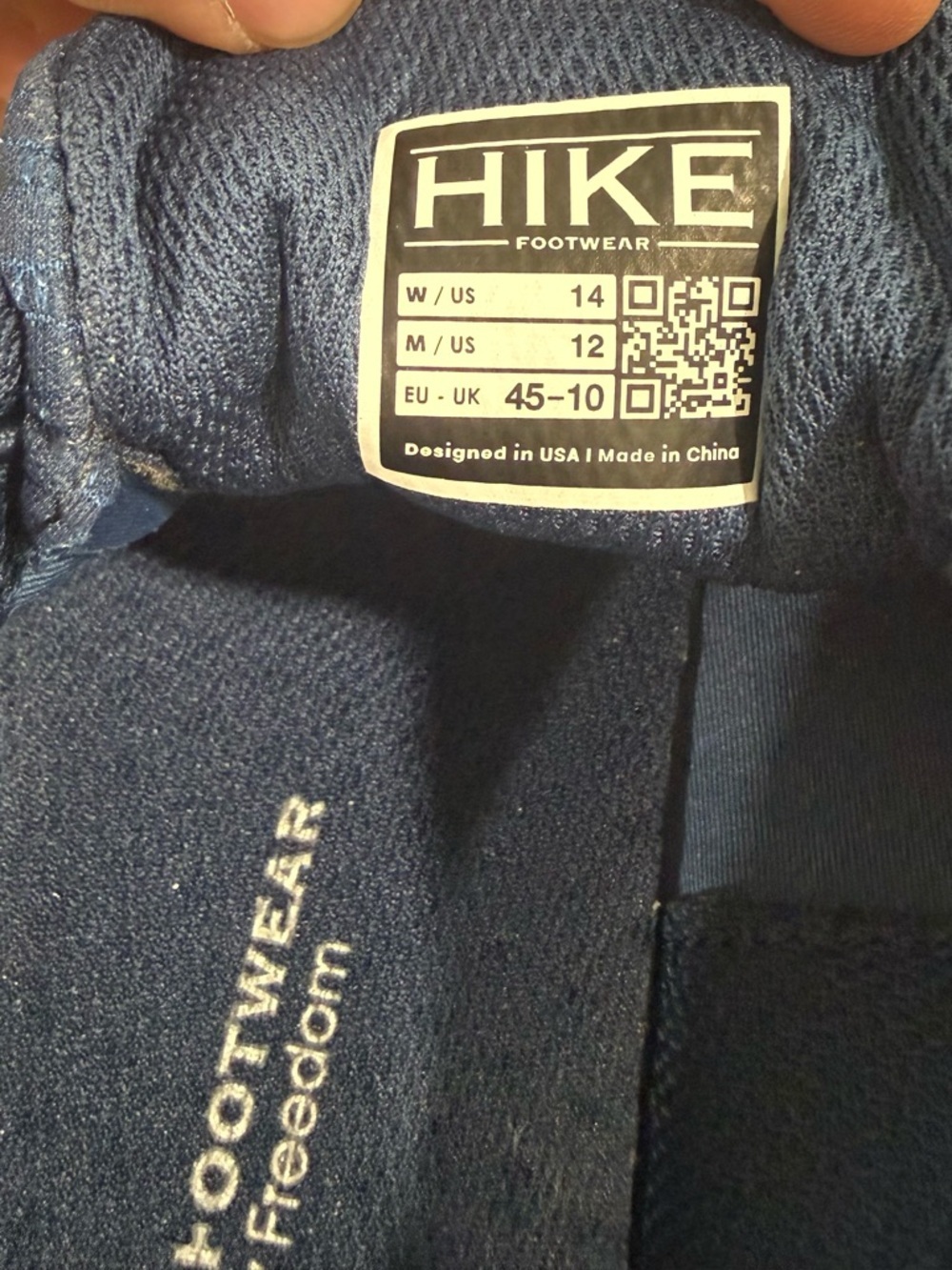 NWOT Hike Footwear Flow Shoes in Blue size 14 - Picture 5 of 7